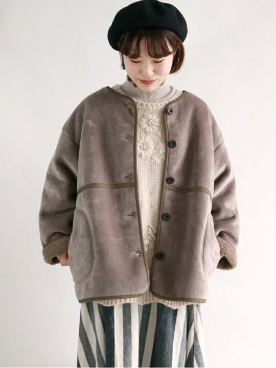 楽天市場】【SALE／50%OFF】Samansa Mos2/ボアパイピングアウター 