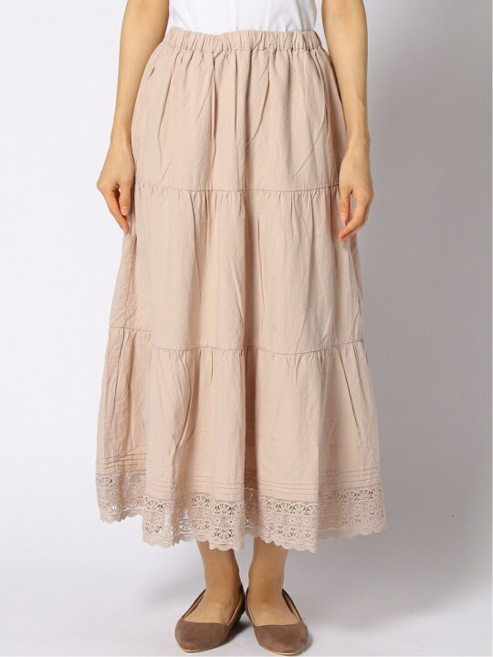 楽天市場】【SALE／50%OFF】Samansa Mos2/ティアード裾レーススカート  