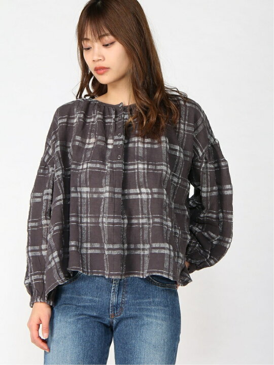 楽天市場】【SALE／60%OFF】ラメ糸チェックブラウス Samansa Mos2 