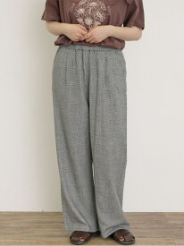 【SALE／50%OFF】【M/Lサイズ】レーヨン麻柄アソートストレートパンツ Samansa Mos2 サマンサモスモス パンツ その他のパンツ グレー ブラウン ベージュ グリーン【RBA_E】[Rakuten Fashion]