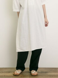 【SALE／50%OFF】【M/Lサイズ】麻混ストレッチテーパードパンツ Samansa Mos2 サマンサモスモス パンツ その他のパンツ ブラック グリーン ベージュ ピンク【RBA_E】[Rakuten Fashion]