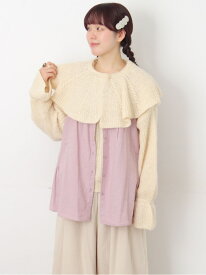 【SALE／50%OFF】【Cross*Linen】ピンタックベスト Samansa Mos2 サマンサモスモス ジャケット・アウター ダウンジャケット・ダウンベスト グレー ピンク ベージュ【RBA_E】[Rakuten Fashion]
