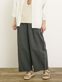 【SALE／40%OFF】製品染めバイオ加工切替パンツ Samansa Mos2 サマンサモスモス パンツ その他のパンツ ネイビー ベージュ グレー【RBA_E】[Rakuten Fashion]