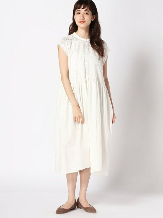 楽天市場】【SALE／20%OFF】綿麻後リボンあきレースワンピース Samansa 