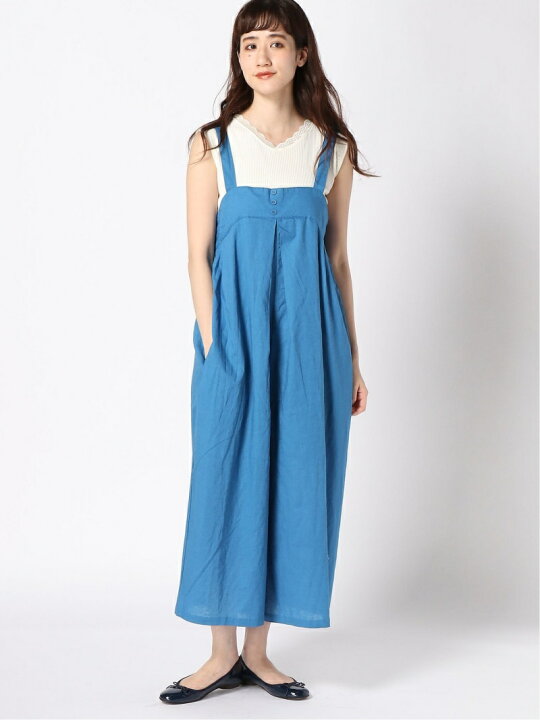 楽天市場】【SALE／50%OFF】リネン混ゆるサロペットパンツ Samansa 