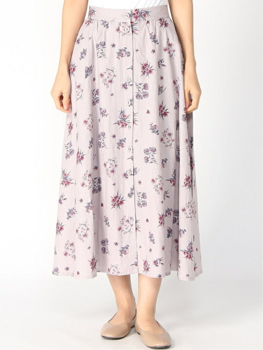 楽天市場 Sale 70 Off 花柄スカート Samansa Mos2 サマンサモスモス スカート フレアスカート グレー ブルー Rba E Rakuten Fashion Sm２ サマンサモスモス