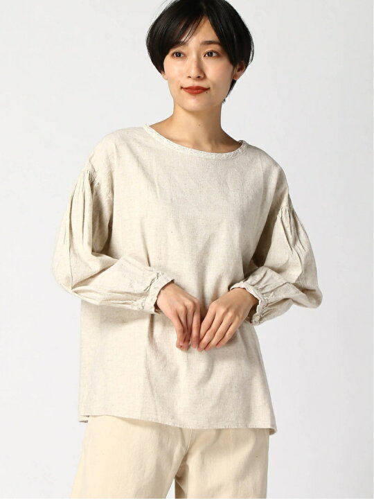 楽天市場】【SALE／50%OFF】衿ぐりレース袖ギャザーブラウス Samansa  