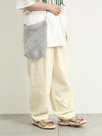 【SALE／43%OFF】デニム/ツイルバレルパンツ SM2 サマンサモスモス パンツ その他のパンツ ブルー ベージュ グリーン ホワイト【RBA_E】[Rakuten Fashion]