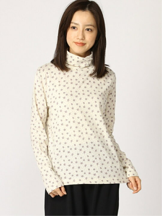 楽天市場】【SALE／30%OFF】ベア天竺花柄タートルネックインナー 