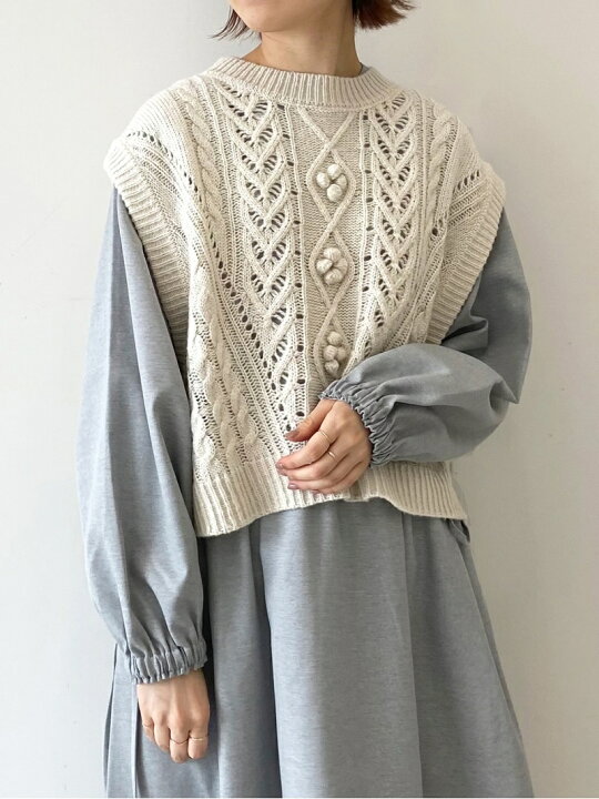 楽天市場】【SALE／50%OFF】blue/ポップコーンニットベスト Samansa 