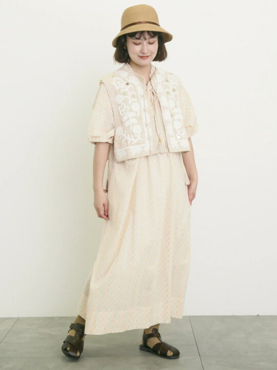 楽天市場】【SALE／50%OFF】コード刺繍スパンコールベスト TSUHARU 
