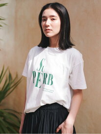 【SALE／20%OFF】プリントTシャツ Samansa Mos2 blue サマンサモスモス トップス カットソー・Tシャツ ホワイト イエロー ブルー グレー【RBA_E】[Rakuten Fashion]