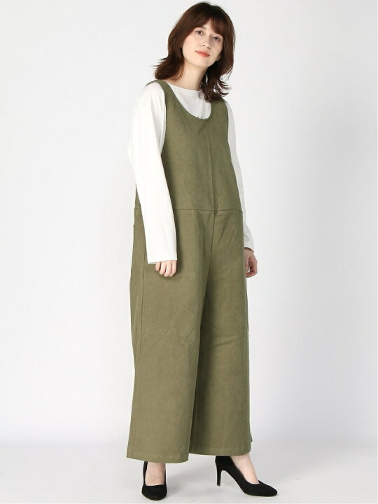 楽天市場】【SALE／60%OFF】コーデュロイワイドサロペット Samansa 