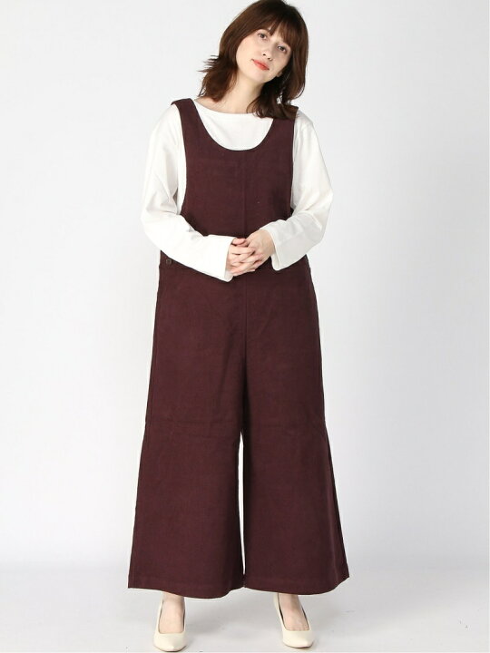 楽天市場】【SALE／60%OFF】コーデュロイワイドサロペット Samansa 