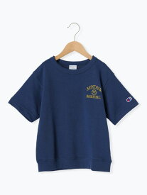 【Champion別注】半袖スウェット Samansa Mos2 Lagom サマンサモスモス トップス カットソー・Tシャツ ネイビー ホワイト[Rakuten Fashion]