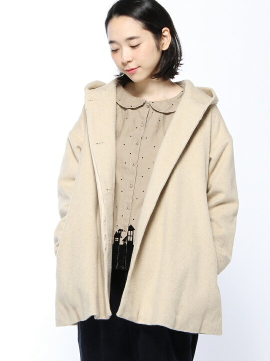 楽天市場】【SALE／60%OFF】飾り釦付Aラインフードコート Samansa Mos2 