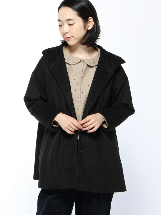 楽天市場】【SALE／60%OFF】飾り釦付Aラインフードコート Samansa Mos2  