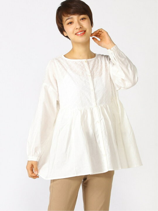 楽天市場】【SALE／50%OFF】レースパッチワーク前後着ブラウス Samansa 