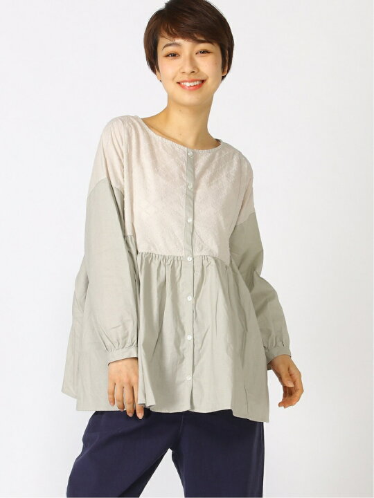 楽天市場】【SALE／50%OFF】レースパッチワーク前後着ブラウス Samansa 