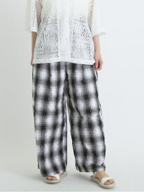 【SALE／31%OFF】シャーリングチェックイージーパンツ sm2rhythm サマンサモスモス パンツ その他のパンツ ブラウン ホワイト【RBA_E】【送料無料】[Rakuten Fashion]