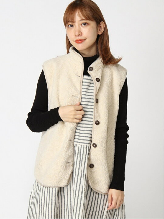 楽天市場】【SALE／50%OFF】Samansa Mos2/35thリバーシブルボアベスト 