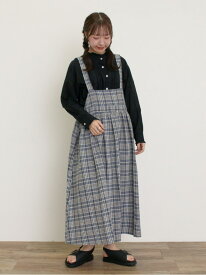 【SALE／30%OFF】【Cross*Linen】ジャンスカ Samansa Mos2 サマンサモスモス ワンピース・ドレス ワンピース グリーン レッド ネイビー ブラック ベージュ【RBA_E】【送料無料】[Rakuten Fashion]