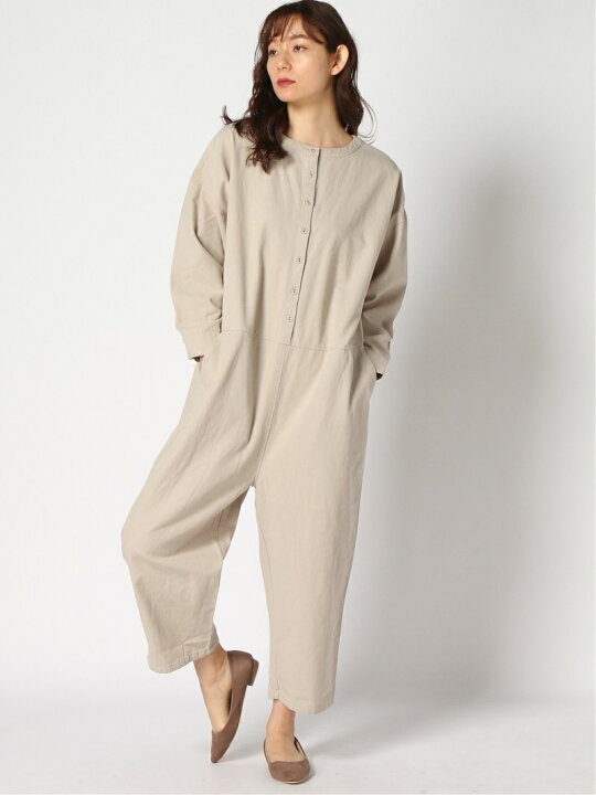 楽天市場】【SALE／56%OFF】綿麻クルーネックオールインワン Samansa 