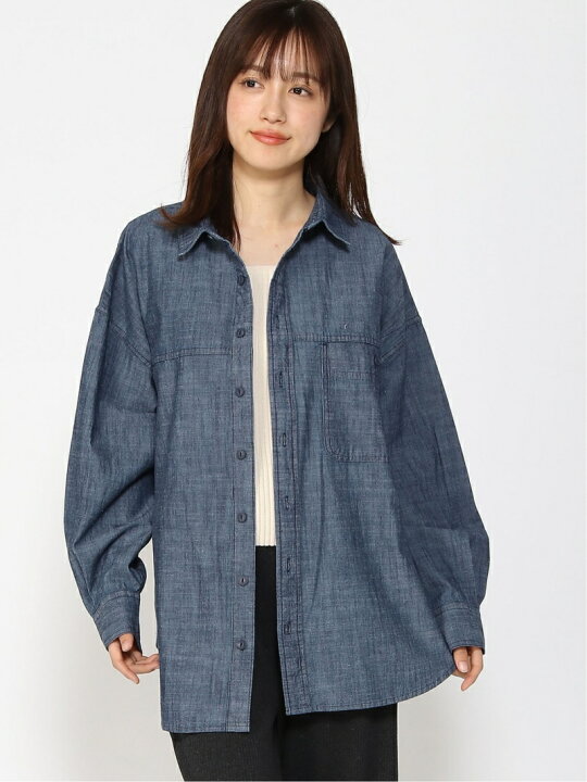 楽天市場】【SALE／50%OFF】Samansa Mos2/デニムシャツチュニック 