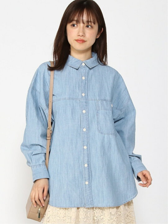 楽天市場】【SALE／50%OFF】Samansa Mos2/デニムシャツチュニック 