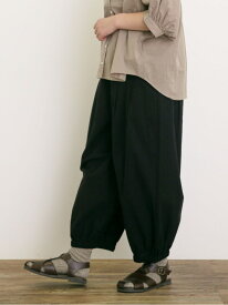【SALE／30%OFF】【M/Lサイズ】綿麻平織りウエスト切替ギャザーバルーンパンツ Samansa Mos2 サマンサモスモス パンツ その他のパンツ ブラウン ベージュ ネイビー ブラック【RBA_E】【送料無料】[Rakuten Fashion]