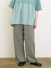 【SALE／49%OFF】レーヨン麻ゆるストレートパンツ Samansa Mos2 サマンサモスモス パンツ その他のパンツ カーキグリーン ベージュ ブラック【RBA_E】[Rakuten Fashion]