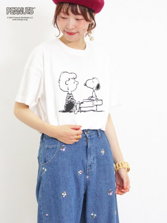 楽天市場】【SALE／49%OFF】【PEANUTS*Samansa Mos2】プリントTシャツ 