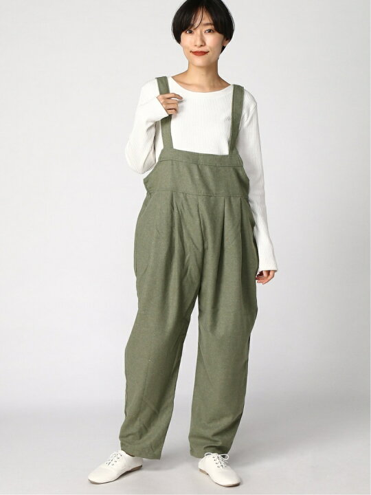 楽天市場 Sale 30 Off 冬カタログ コクーンシルエットサロペットパンツ Samansa Mos2 サマンサモスモス パンツ ジーンズ サロペット オールインワン グリーン ネイビー ベージュ Rba E 送料無料 Rakuten Fashion Sm２ サマンサモスモス