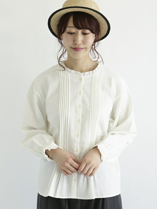楽天市場】【SALE／70%OFF】Samansa Mos2/ピンタック襟フリルブラウス 