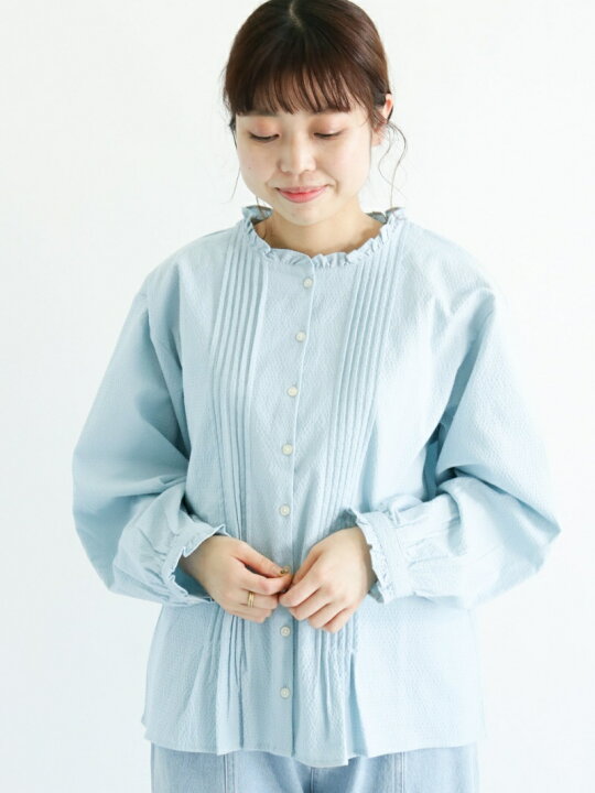 楽天市場】【SALE／70%OFF】Samansa Mos2/ピンタック襟フリルブラウス 