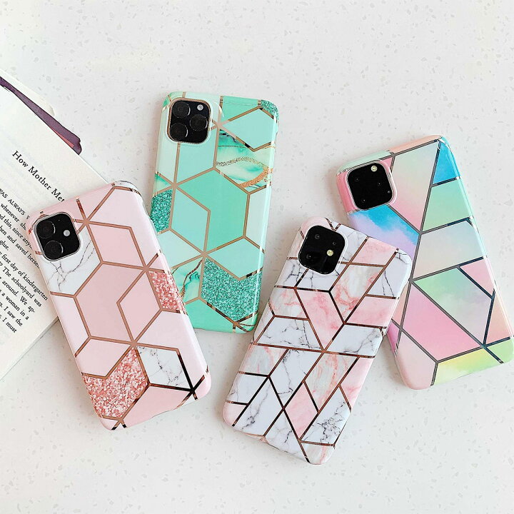 楽天市場 Iphonexr Iphone10r ケース スマホケース キラキラ 幾何学模様 大理石 おしゃれ かわいい Sma Town
