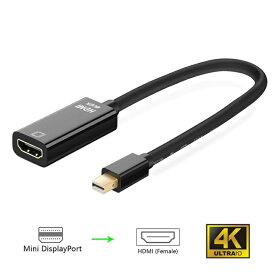 Mini DisplayPort to HDMI変換ケーブル 高解像度4K,3D対応 Thunderbolt DP to HDMI HDTV変換アダプター Microsoft Surface Pro, ThinkPad X1などに対応