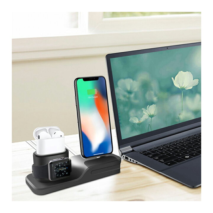 楽天市場】スマホスタンド 充電スタンド Apple Watch / AirPods 