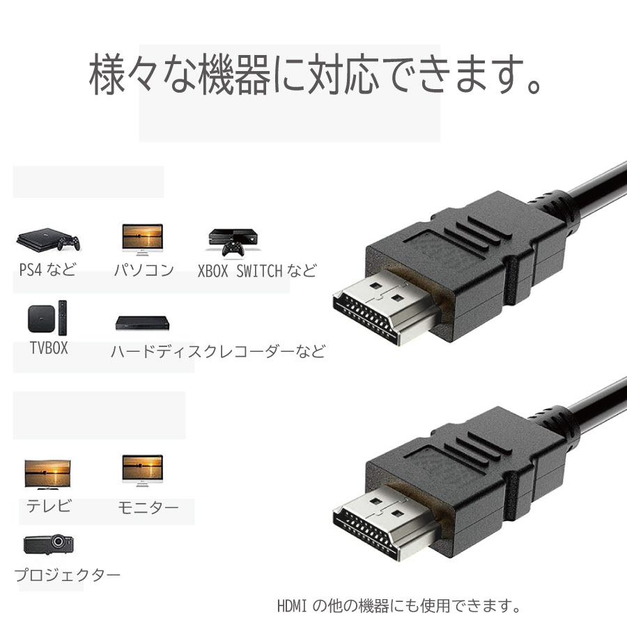 HDMI ケーブル 1.5m ブラック HDMIタイプA(オス)- HDMIタイプA(オス) hdmi1.4規格 1080P 対応 テレビ  ハードディスク録画機 PS3 PS4 switch HDTV など対応 ※ | sma-town