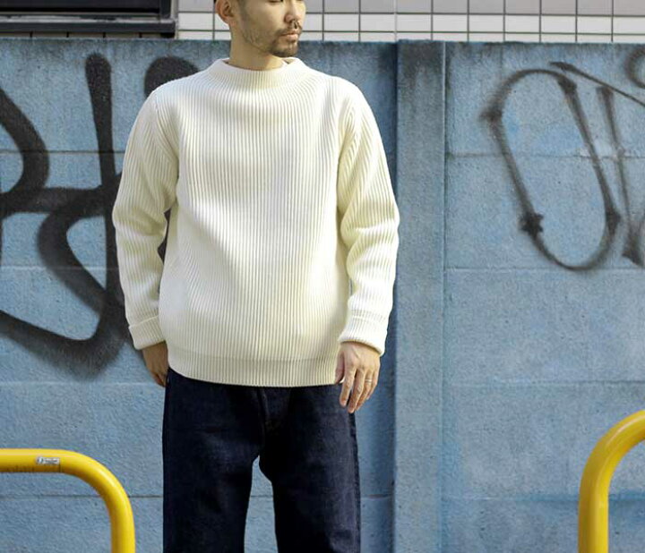 楽天市場 アンデルセンアンデルセン Andersen Andersen ニット クルーネック セーター 5gg The Navy Crew Neck メンズ レディース Ad 002 アンドフェブ
