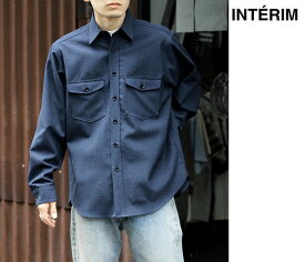 インテリム INTERIM ミリタリー ウール サージ CPO シャツ MILITARY WOOL SERGE CPO SHIRTS (IT23A079)