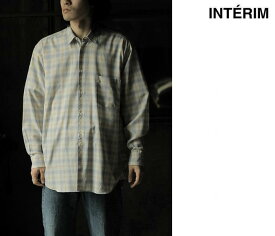 インテリム INTERIM スーピマ ウール チェック レギュラーカラー シャツ SUPIMA WOOL CHECK REGULAR COLLAR SHIRTS (IT24S151)