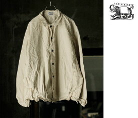 テンダー TENDER Co. ダブルカフ マンドリンポケットシャツ DOUBLE CUFF MANDOLIN POCKET SHIRT BLEACHED WEFT STRIPE COTTON CANVAS (4453-DCMP-SHIRT)