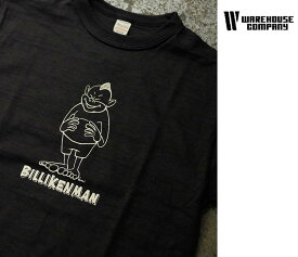 ウエアハウス WAREHOUSE × Yusuke Hanai "THE STANDING BILLIKENMAN " プリント Tシャツ 4601 (26MS-4601-YHST)
