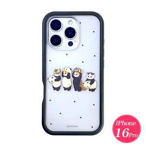 |Cg2{ mofusand tTh iPhone16 Pro Ή P[X vvt[P[X L  킢 LN^[ ACtHP[X X}zP[X iPhone Jo[ lR  NA