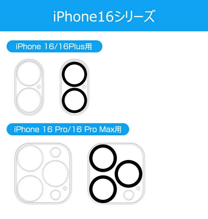 楽天市場】2枚入り iPhone16レンズカバー iPhone16Pro/iPhone16Pro Max  