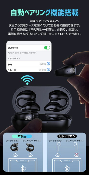 未開封Bluetooth 5.3 ワイヤレスイヤホンTWS ノイズキャンセリング