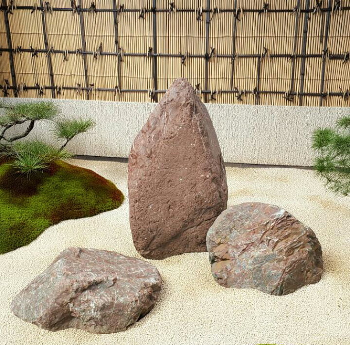 楽天市場】【送料無料】赤石3石SET【1】【庭石】【赤石】【石 
