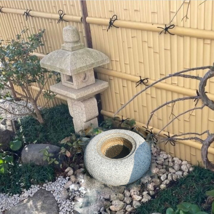 楽天市場】【重量物商品】【営業所止め】水鉢(御影石)1．5尺日本庭園 