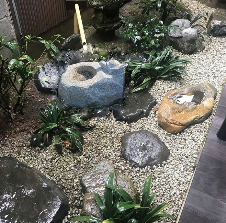 楽天市場】【重量物商品】【営業所止め】御影石水鉢(亀付き)小さな亀付 